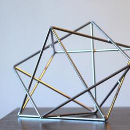 Metal Abstract Art Sculpture Modern Retro Simple Table Decor Contemporary Geometric Home By Geometrix - thumbnail 2