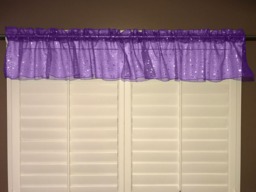 Twinkle Sparkle Shiny Silver Stars On Sheer Tinted Organza Window Valance Curtain Top/Treatment Home D??cor - thumbnail 1