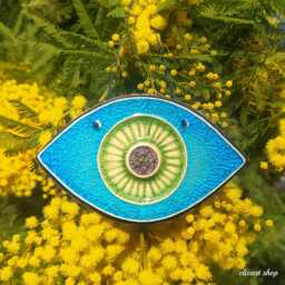 Evil Eye Wall Hanging Ceramic, Protection Amulet, Evil Protection, Talisman, Home Greek Souvenir