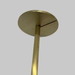 Orbis??? Ceiling Hanging Suspended Round Mirror With Blackened Stainless Steel Frame - thumbnail 4
