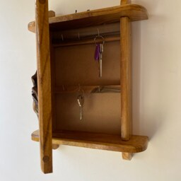 Wall Key Holder Box Handcrafted Key For Wall Keys Organizer Housewarming Gift Original Wooden - thumbnail 2