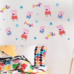 Laugh & Smile Peppa Pig Wall Sticker Pack, Sticker, Decal, George Stickers - thumbnail 2