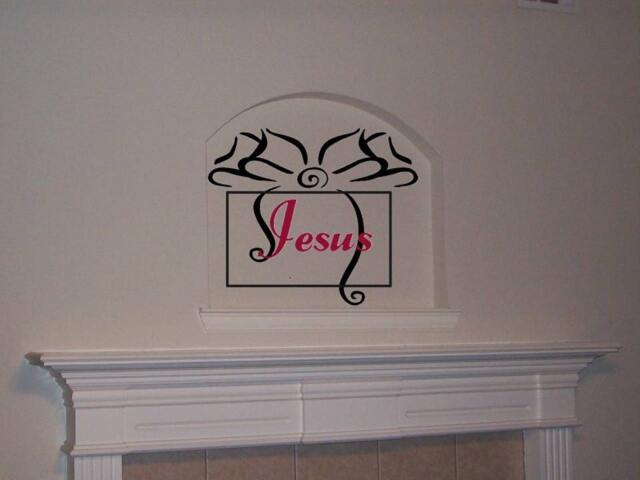 Jesus-The Gift Of The Christmas Season & Throughout Year Wall Decal Sticker Transfer - image 1