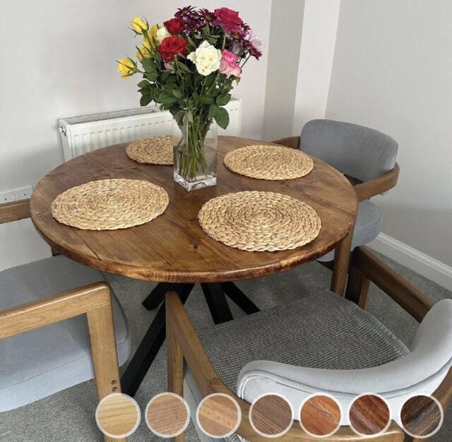 Round Dining Table/Any Size/Spider Leg Base/Rustic Table/Spider Table/Reclaimed Table/ Complete Table - image 1