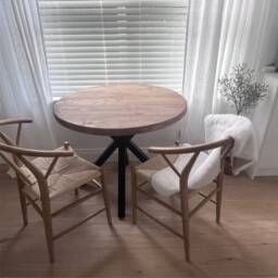 Round Dining Table/Any Size/Spider Leg Base/Rustic Table/Spider Table/Reclaimed Table/ Complete Table - thumbnail 2