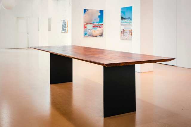 steel Plate Legs, Coffee, Table Bench Set Of 2 Legs - image 1