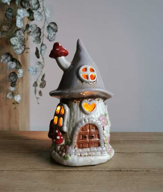 Ceramic Mushroom Tea Light Holder, Toadstool Gifts, Ornaments - image 1