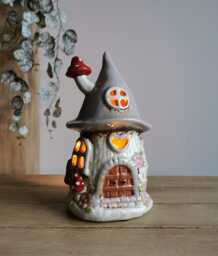 Ceramic Mushroom Tea Light Holder, Toadstool Gifts, Ornaments - thumbnail 1