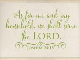 As For Me & My Household, Code 189, Religious Wall Decal - thumbnail 2