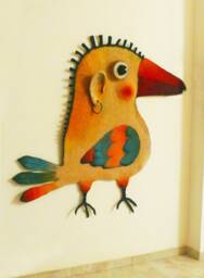 Home Decor - Wall Hanging Tapestry Felt Wall Bird
