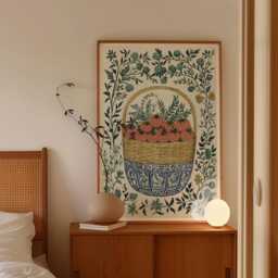 Tomato Basket Poster, Botanical Kitchen Wall Art, Garden Print - thumbnail 2