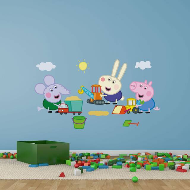 Peppa Pig George & Friends Wall Sticker, Decal - image 1