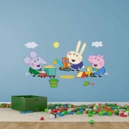 Peppa Pig George & Friends Wall Sticker, Decal - thumbnail 1