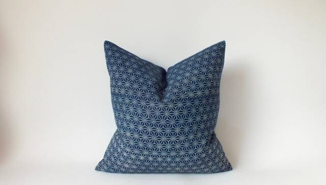 Navy Blue Dot Block Print Style Mud Cloth Pillow Case Cover Handmade Throw Cushions Pillows Cases Decorative Sofa Living Room - image 1