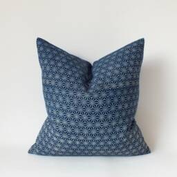 Navy Blue Dot Block Print Style Mud Cloth Pillow Case Cover Handmade Throw Cushions Pillows Cases Decorative Sofa Living Room - thumbnail 2