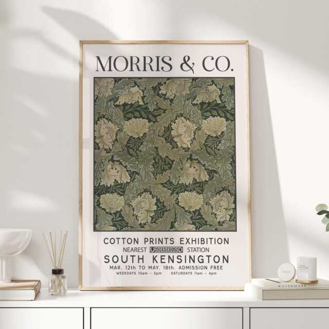 Morris & Co, William Print, Art, Exhibition Poster, Morris, Flower Market Print - image 1
