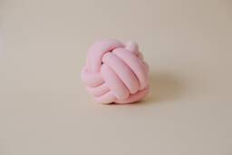 Cute Pink Home Decor Knot Pillow Ball Throw Pillows Gift For Kids - thumbnail 1