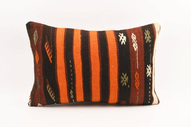 Bohemian Kilim Pillow 16x24 Handwoven Wool Cushion Cover - image 1