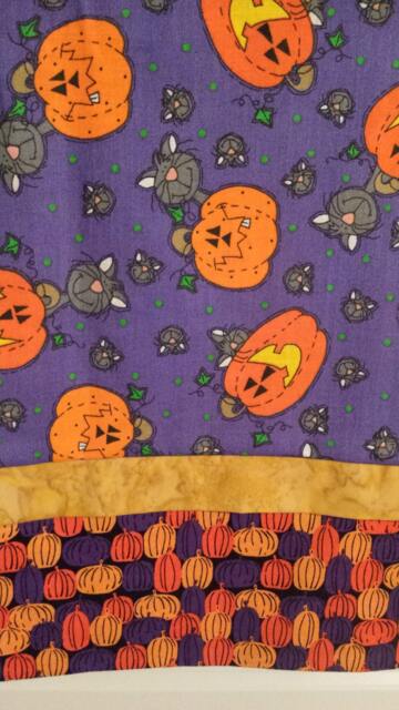 Kitties & Pumpkins 3-Fabric Pillow Cases - image 1