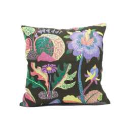 Schumacher - Exotic Butterfly Black Signature Josef Frank Whimsical Designer Cushion Cover Luxury Throw Pillow Handmade - thumbnail 3