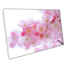 Elegant Cherry Blossom Canvas Ready-To-Hang Wall Art For Home & Office Nature Decor - thumbnail 1
