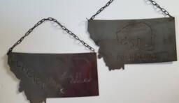 Metal Wall Art. Montana Glacier Park. Montana. Bear Decor. Gift. Wildlife - thumbnail 1