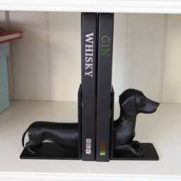 Dachshund Bookend - Handmade Dog Decoration For Bookshelves & Desks - Perfect Gift Lovers - thumbnail 2