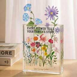 Custom Grandma's Mom's Garden Flower Vase, Birth Month Flowers Vases, Mom Mother's Day Gifts, Gift, Gifts For
