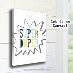 Kids Wall Art Superhero Print Boys Decor Nursery Prints Toddler - thumbnail 2