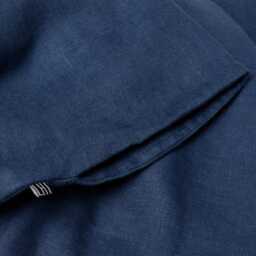 Indigo Linen Duvet Cover, Natural Flax Bedding, Queen, King, Twin, Blue Covers - thumbnail 3