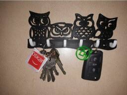Owls Wall Key Holder/3D Printed - thumbnail 1