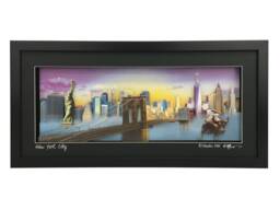 New York City Skyline 3D Paper-Sculpture Framed Art - thumbnail 1