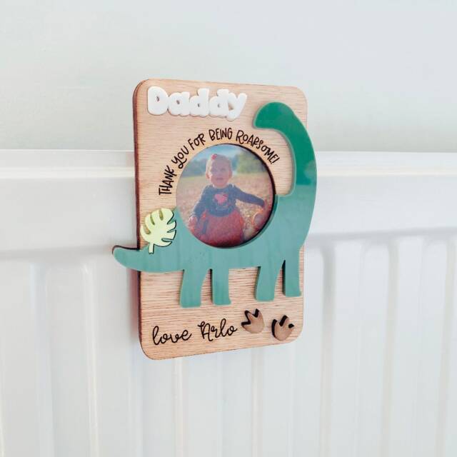 Father's Day Photo Frame Magnet, Ideal Gift For Dad, Papa, Grandparents Etc, Fully Personalised - image 1