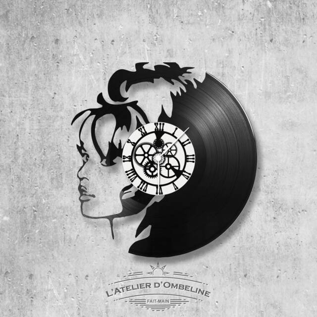 Brigitte Bardot Themed 33 Rpm Vinyl Record Clock