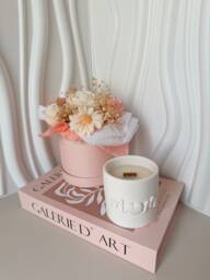 Limited Edition Mother's Day Candle in A Handmade Pot Made Of Jesmonite & Soy Wax, Fragrance Your Choice - thumbnail 1