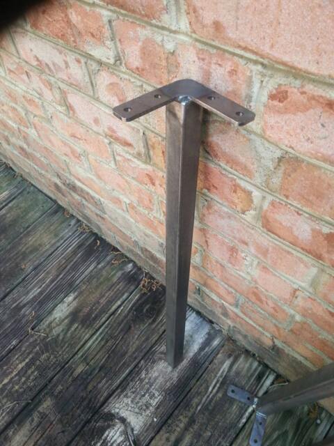 Raw 42 Inch Straight Metal Leg - Beeswax Coating Optional Per - image 1