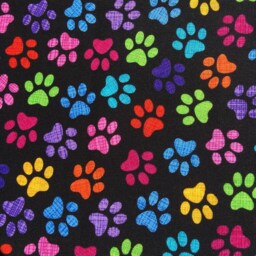 Fun Bright & Vibrant Paw Print Design ~ Cushion Cover Fits An 18 - thumbnail 3