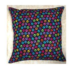 Fun Bright & Vibrant Paw Print Design ~ Cushion Cover Fits An 18 - thumbnail 1