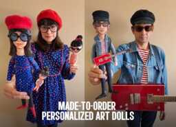 Custom Art Doll Commission - Personalized Figures From Photo Unique Handmade Gift Bespoke Portrait Ooak Character Sculpture