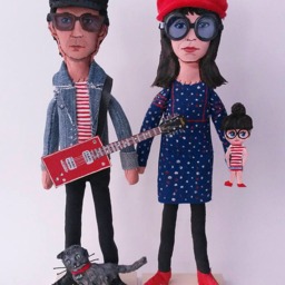 Custom Art Doll Commission - Personalized Figures From Photo Unique Handmade Gift Bespoke Portrait Ooak Character Sculpture - thumbnail 2
