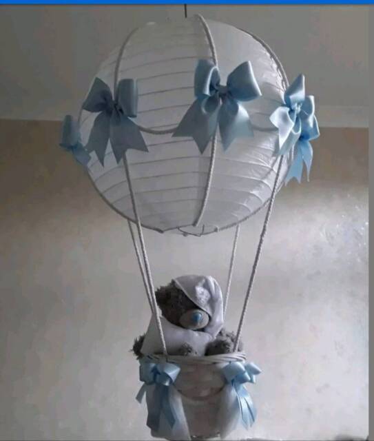 Hot Air Balloon Light Shade /Choice Of Colours. Toy Is Not Included - image 1