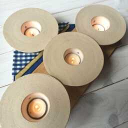 Ceramic Tealight Cup, Tea Light Holder, Shabbat Candleholder, White Pottery, Table Decor, Dinner Candle Holders, Holder - thumbnail 1