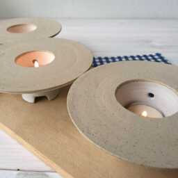 Ceramic Tealight Cup, Tea Light Holder, Shabbat Candleholder, White Pottery, Table Decor, Dinner Candle Holders, Holder - thumbnail 3
