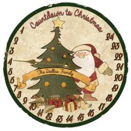 Countdown Christmas Clock - Personalized Clock - thumbnail 3