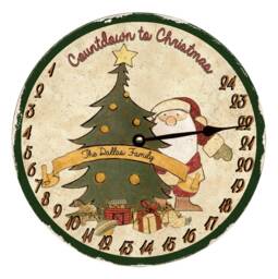 Countdown Christmas Clock - Personalized Clock - thumbnail 1