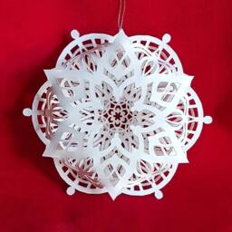Radiance & Stars Intricate Layered 3D Snowflake For All Year Round - thumbnail 2