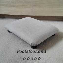 Handmade Low Ottoman 7.5 cm Firm Plain Under Desk Footstool - thumbnail 1