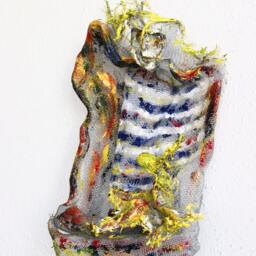 Modern Metal Sculpture Capitan & Little Mermaid Ooak - thumbnail 2