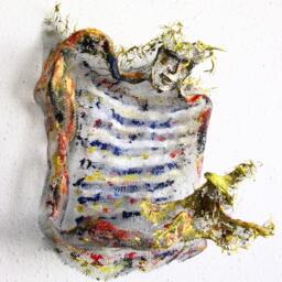 Modern Metal Sculpture Capitan & Little Mermaid Ooak - thumbnail 3