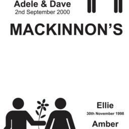 Personalised Families Wall Art Sticker - Decals Tattoo Quote Home Decor Family - thumbnail 2
